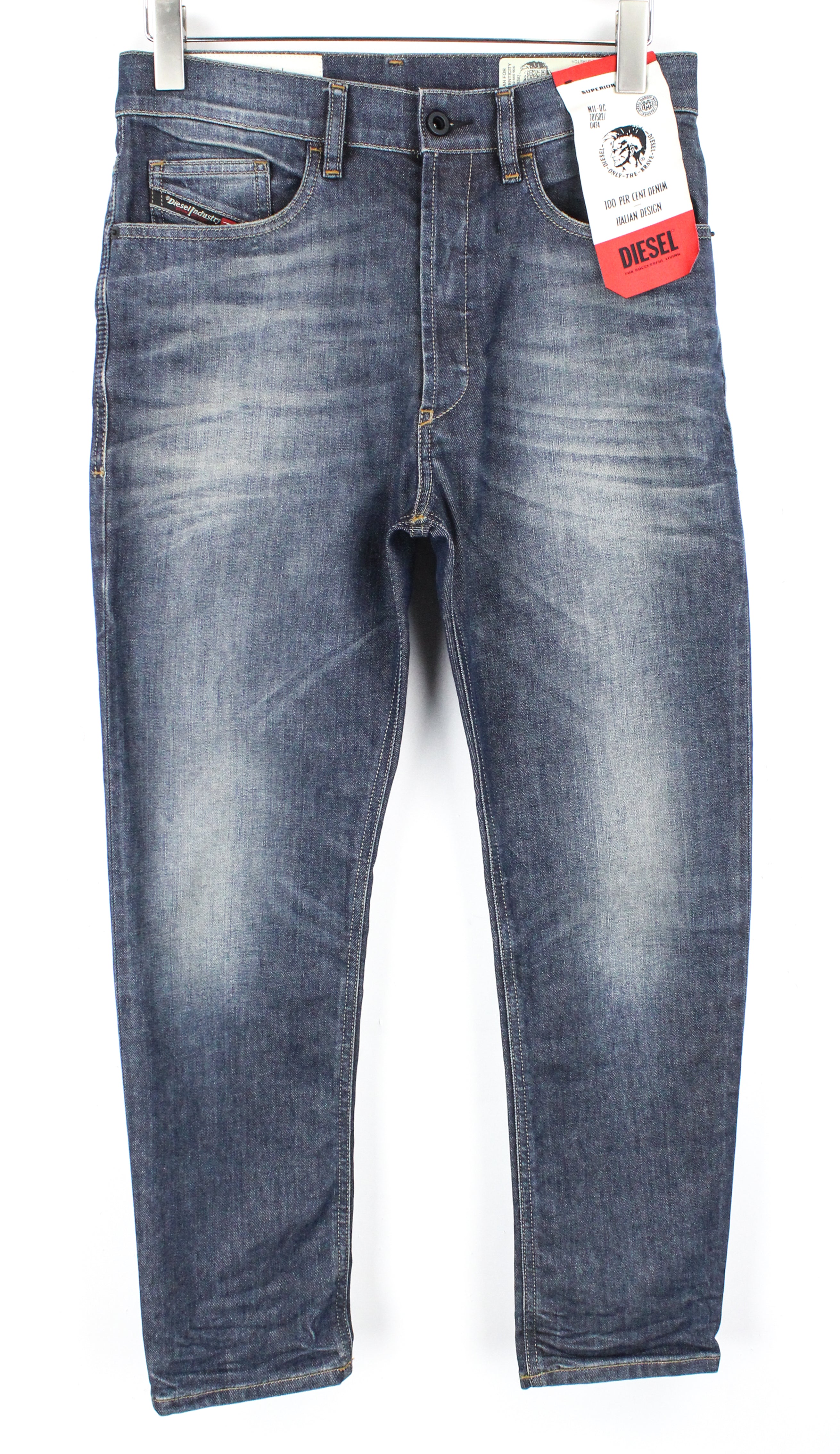 DIESEL D-Eetar 084ZU Men's Jeans W29/L30 Tapered Blue Stretch Wash