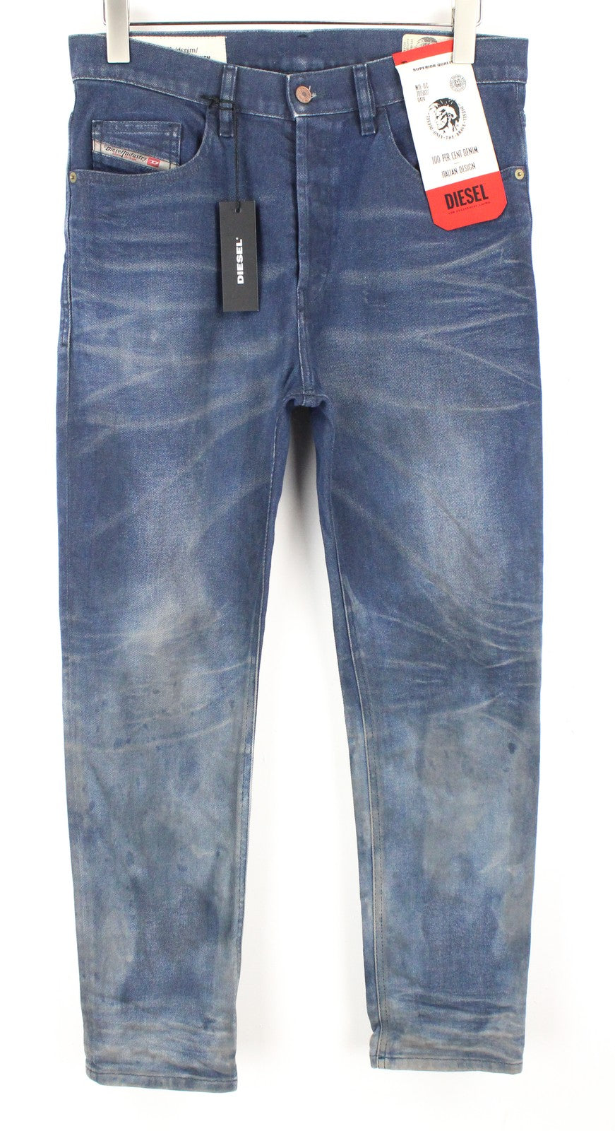 DIESEL D-Eetar 0870I Men's Jeans W32/L32 Tapered Fit Blue Stretch