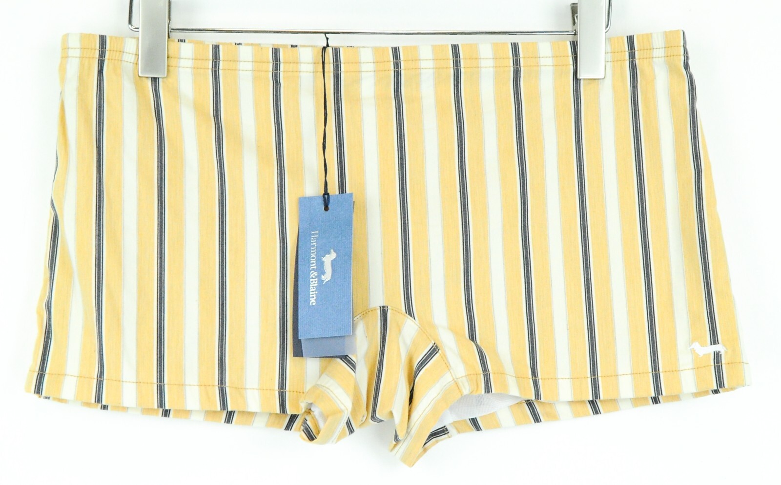 HARMONT & BLAINE Men's ~W33 Orange Striped Swim Shorts Summer Poolwear Beach