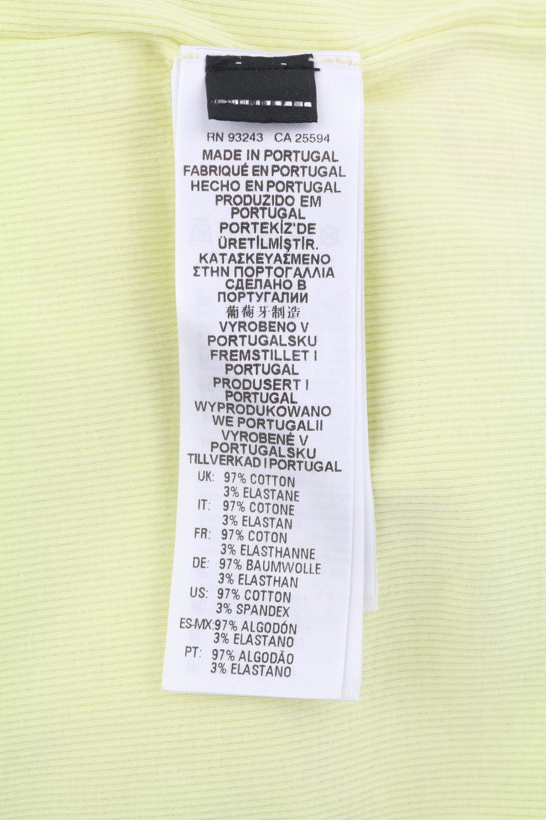 DIESEL T-Ribby-Open Women T-Shirt S Yellow Cardigan Buttoned Cropped Ribbed