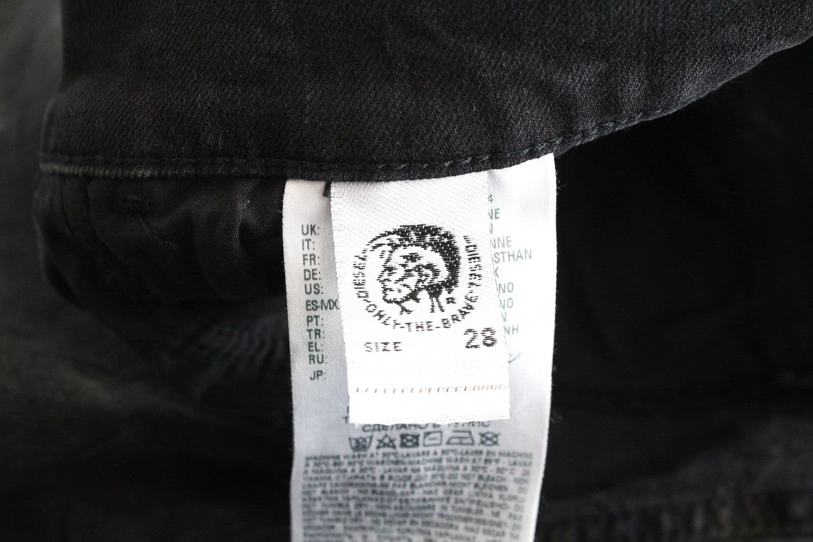 DIESEL D-Eetar 069DV Men's Jeans W28/L34 Tapered Wash Ripped Stretch Grey