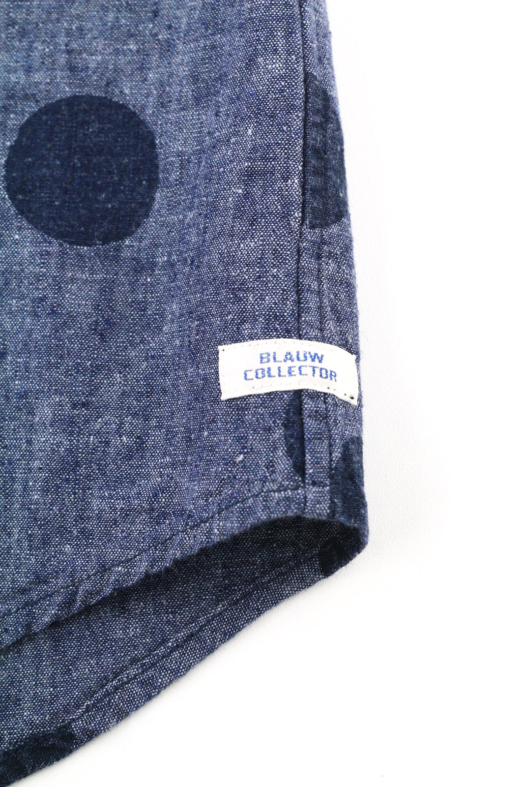 SCOTCH & SODA Ams Blauw Men Shirt ~M/L Blue Dot Patterned Short Sleeve Button-Up