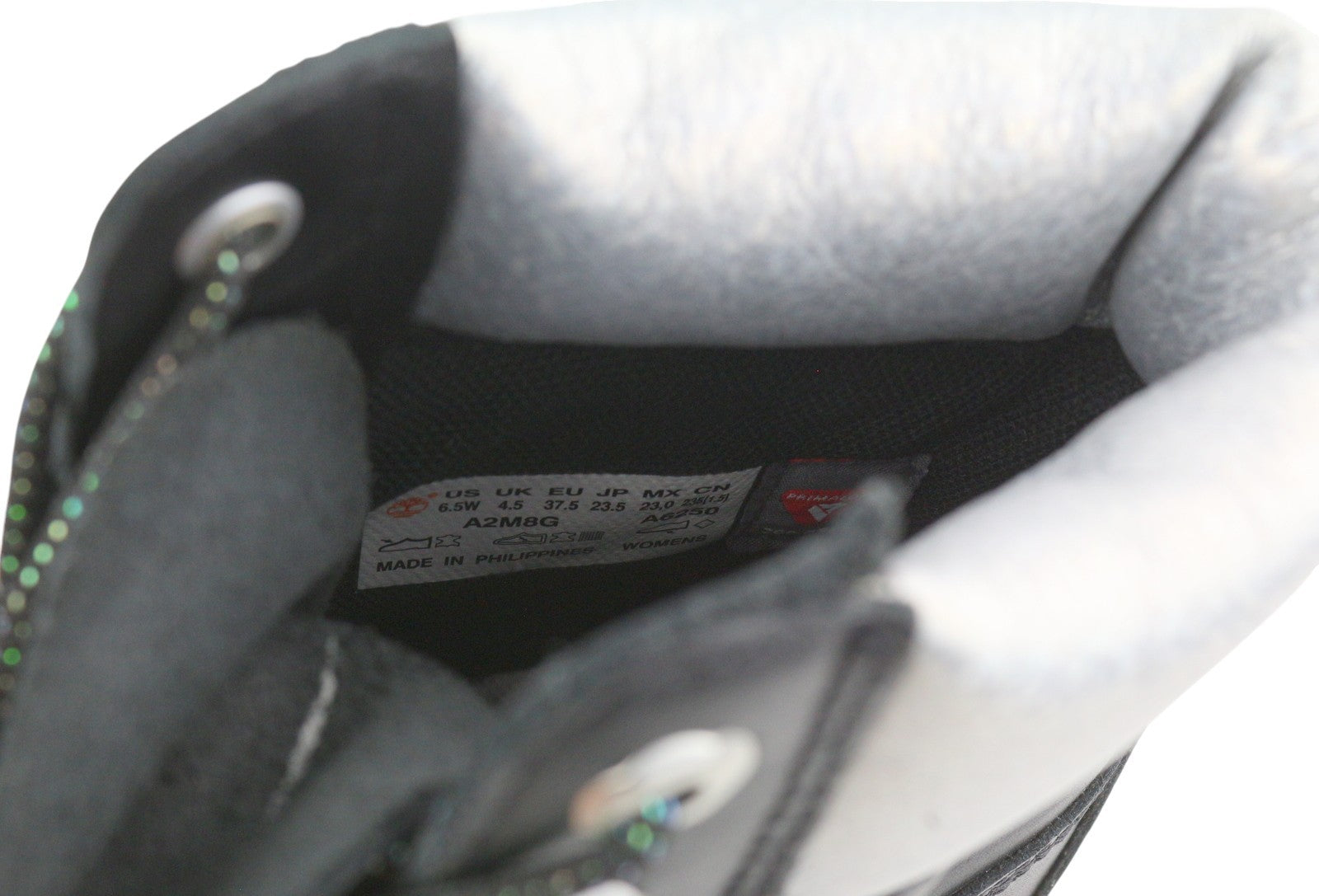 TIMBERLAND A2M8G Women Boots EU37 EU37.5 Black Leather Waterproof Primaloft