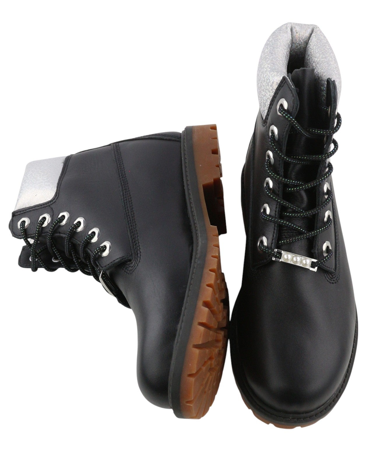 TIMBERLAND A2M8G Women Boots EU37 EU37.5 Black Leather Waterproof Primaloft