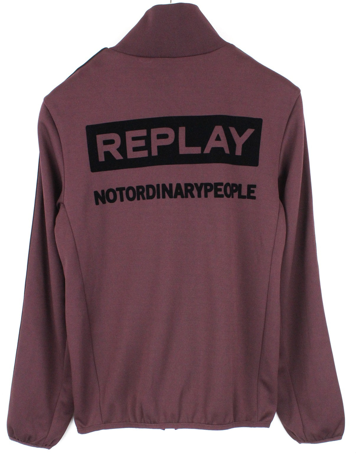REPLAY Limited Edition Men's Sweatshirt M Burgundy Red Long Zip