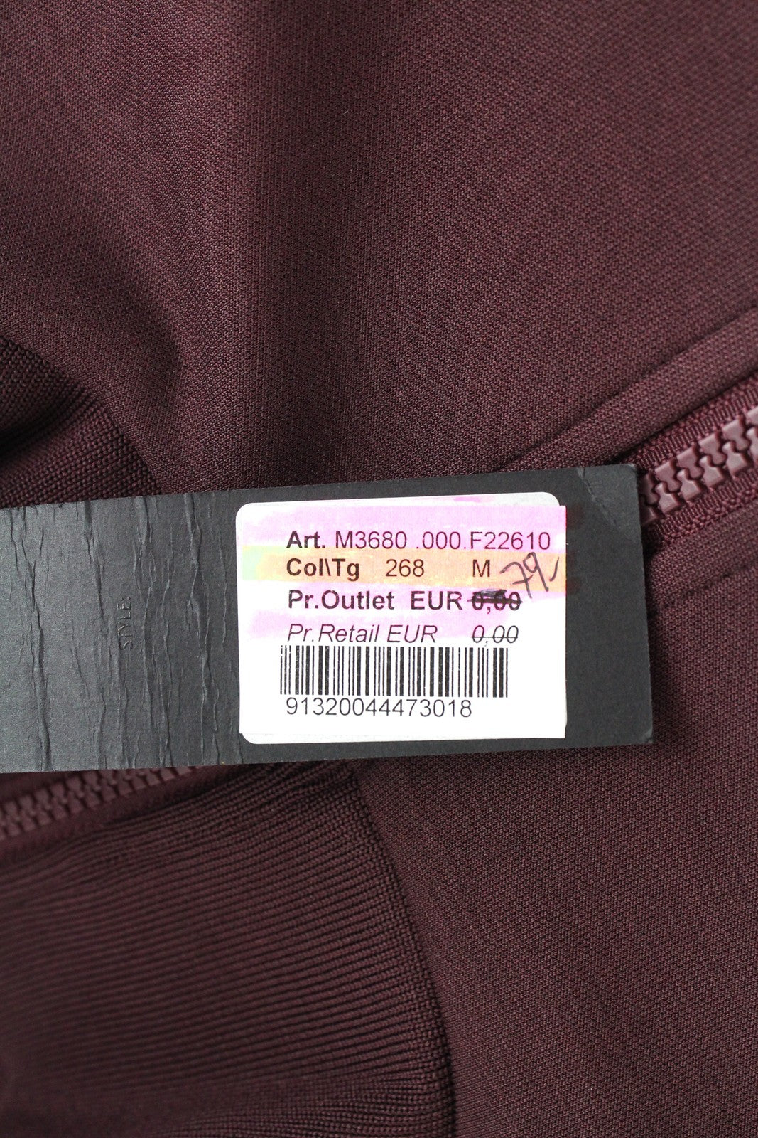 REPLAY Limited Edition Men's Sweatshirt M Burgundy Red Long Zip