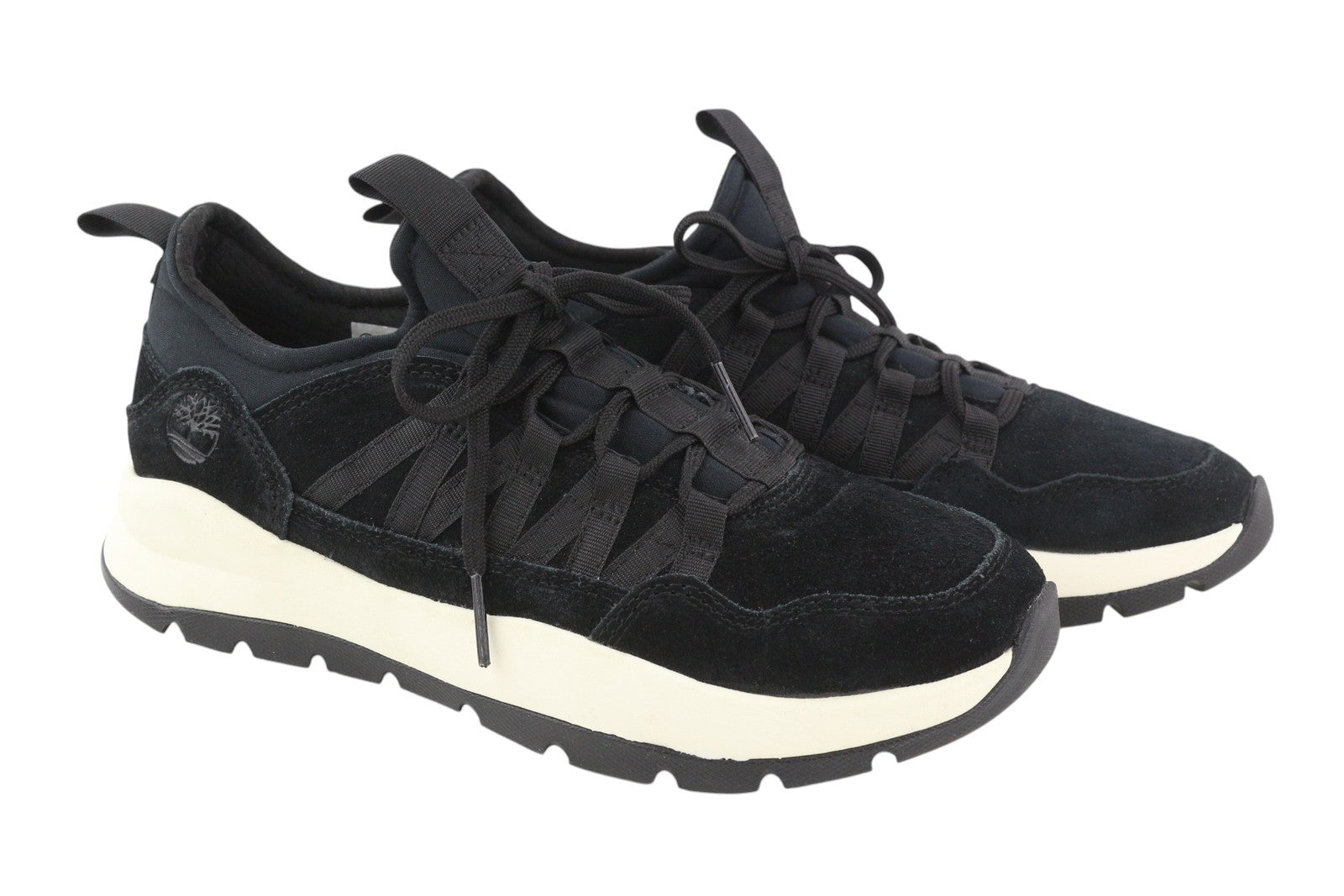 TIMBERLAND A24S9 Men Sneakers EU41.5 EU42 Black Suede Leather Lace Up Trainers