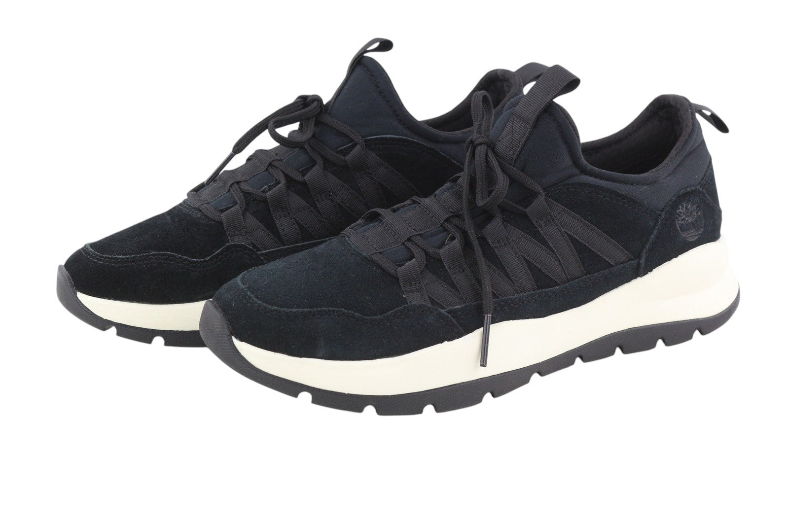 TIMBERLAND A24S9 Men Sneakers EU41.5 EU42 Black Suede Leather Lace Up Trainers