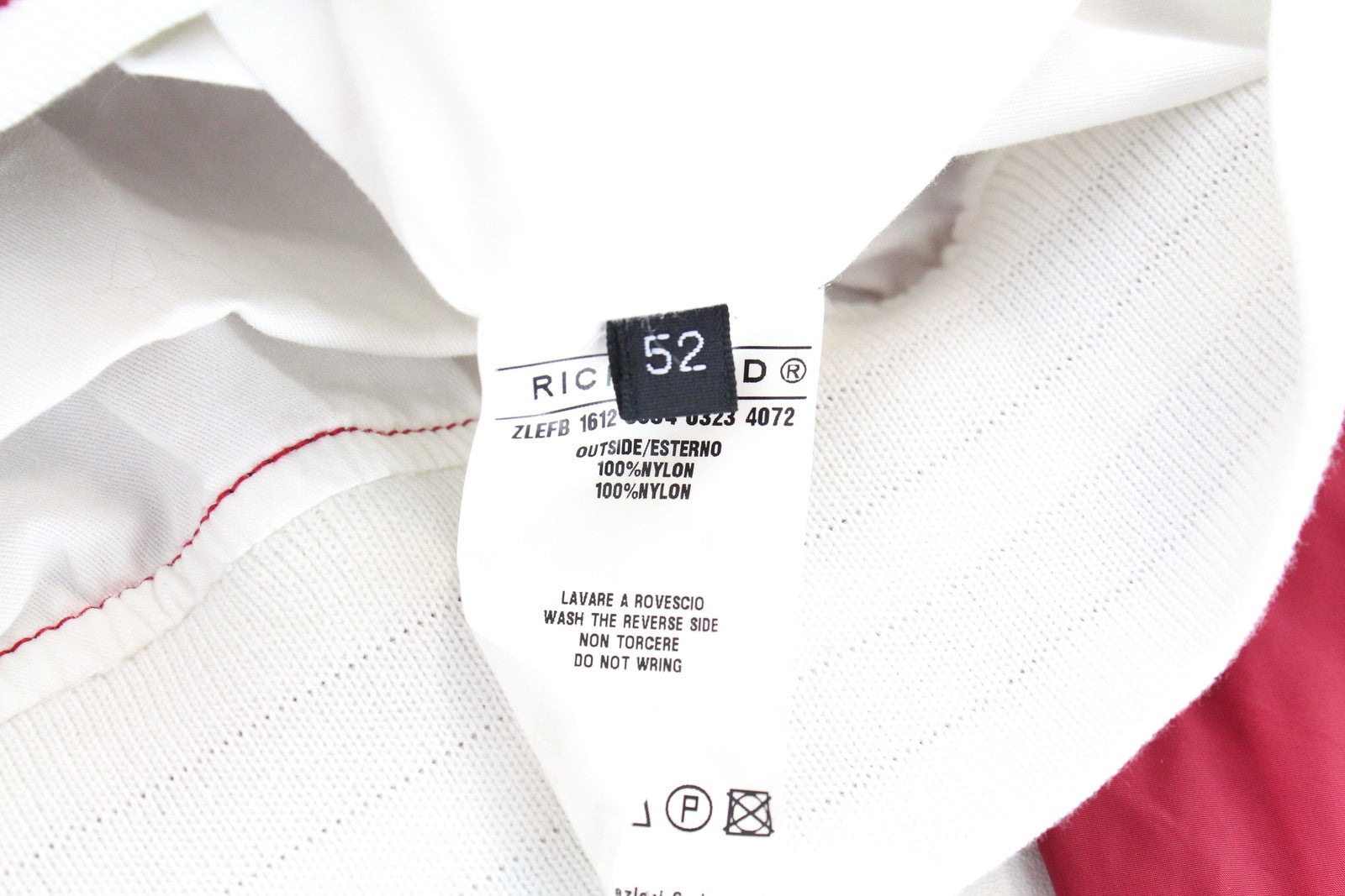 RICHMOND Men's Jacket 52 Red Lined Single Long Zipped Lightweight