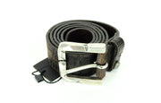 REPLAY Brown Leather Belt 85 cm Pattern Cowhide with Buckle Men's Accessory