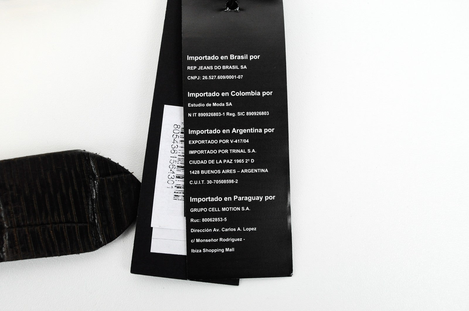 REPLAY Brown Leather Belt 85 cm Pattern Cowhide with Buckle Men's Accessory