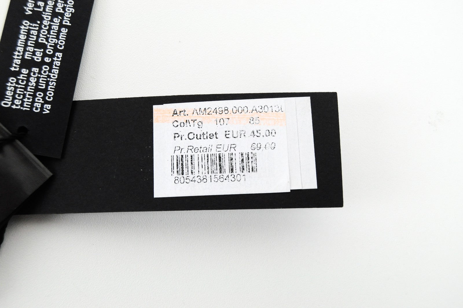 REPLAY Brown Leather Belt 85 cm Pattern Cowhide with Buckle Men's Accessory