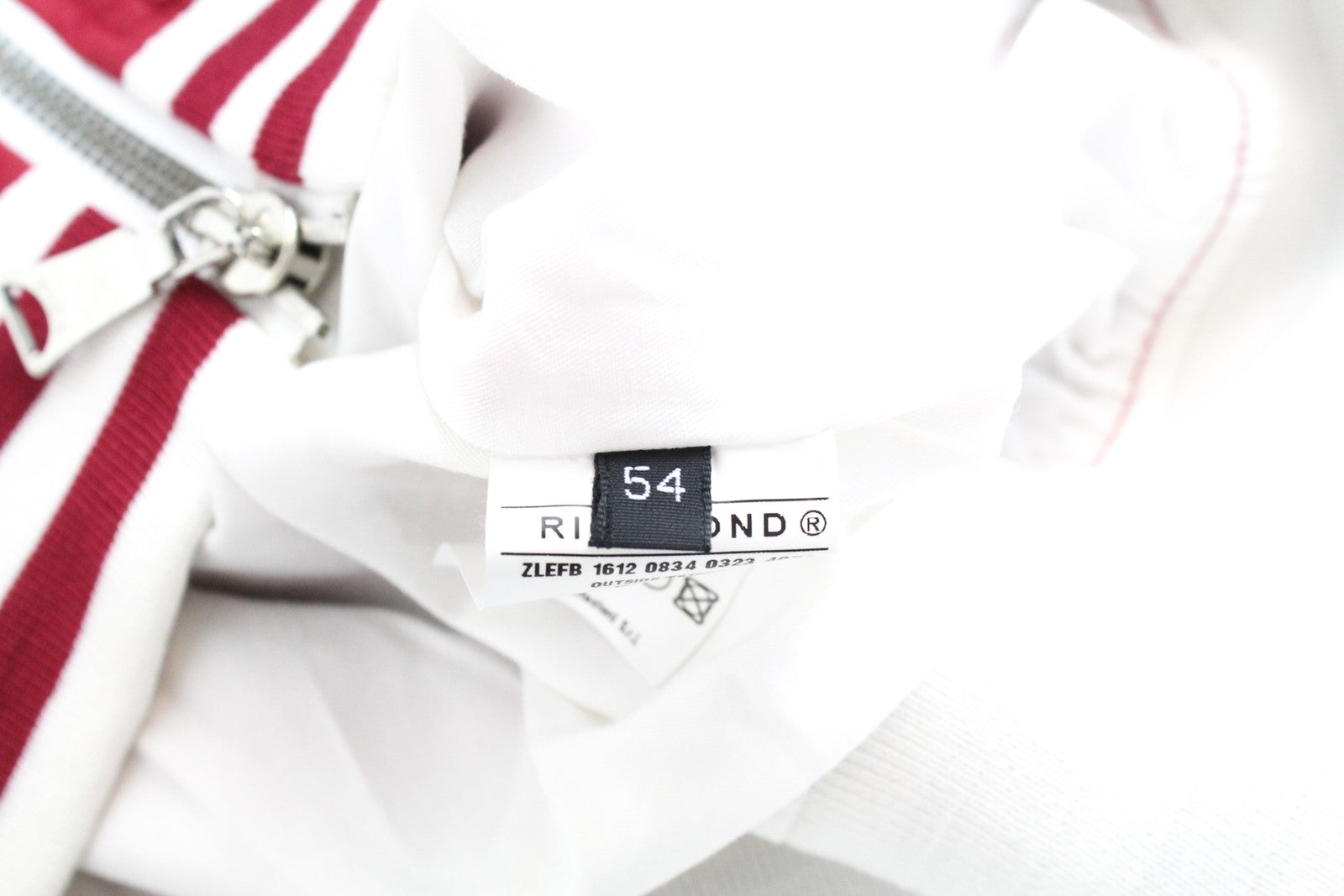 RICHMOND Men's Jacket 54 Red Lined Single Long Zipped Lightweight