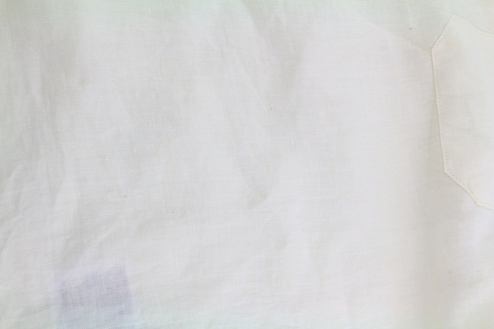 DIESEL S-Umbe-Sslab Men Shirt L White Short Sleeve Linen Spread Neck RRP€150