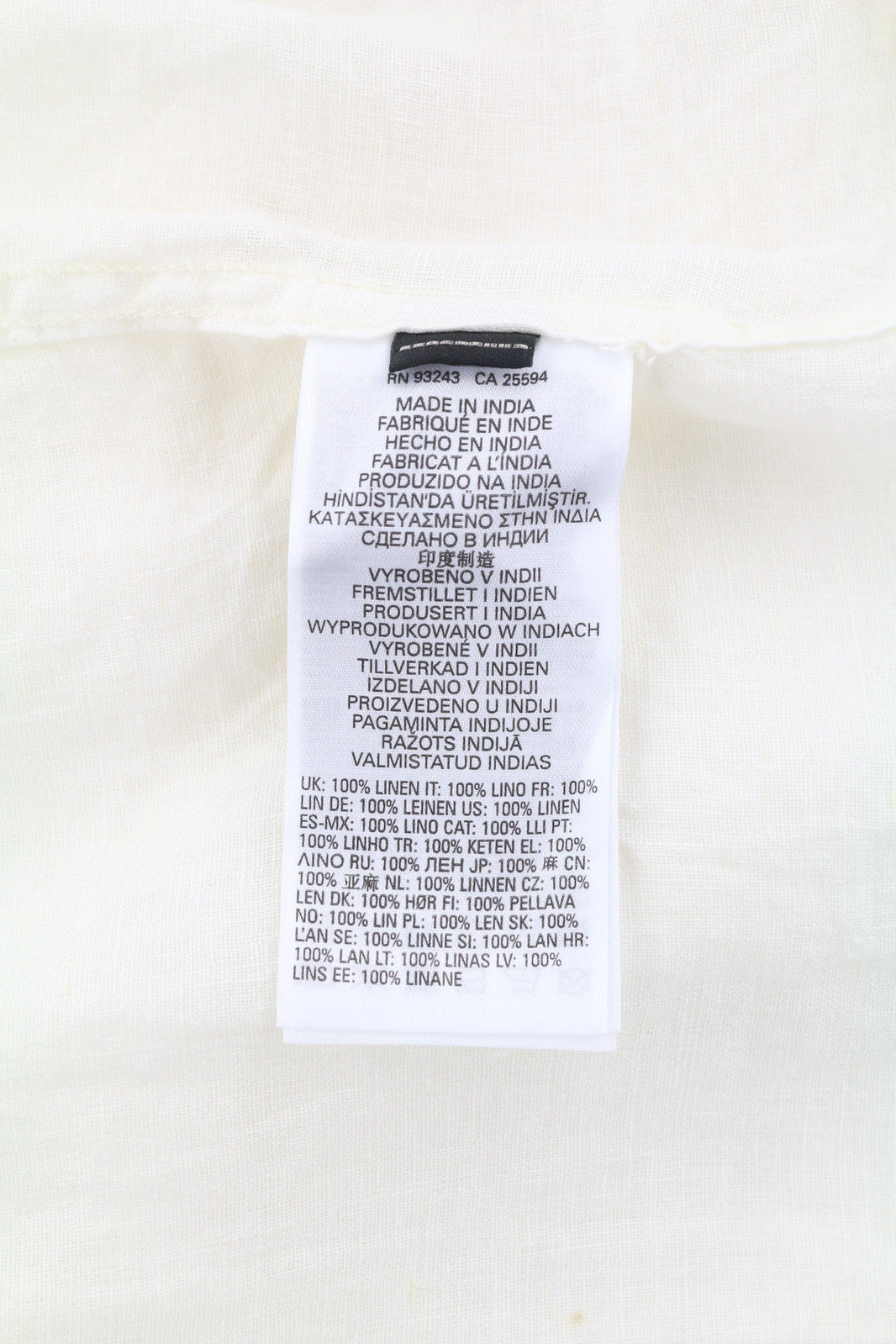 DIESEL S-Umbe-Sslab Men Shirt L White Short Sleeve Linen Spread Neck RRP€150