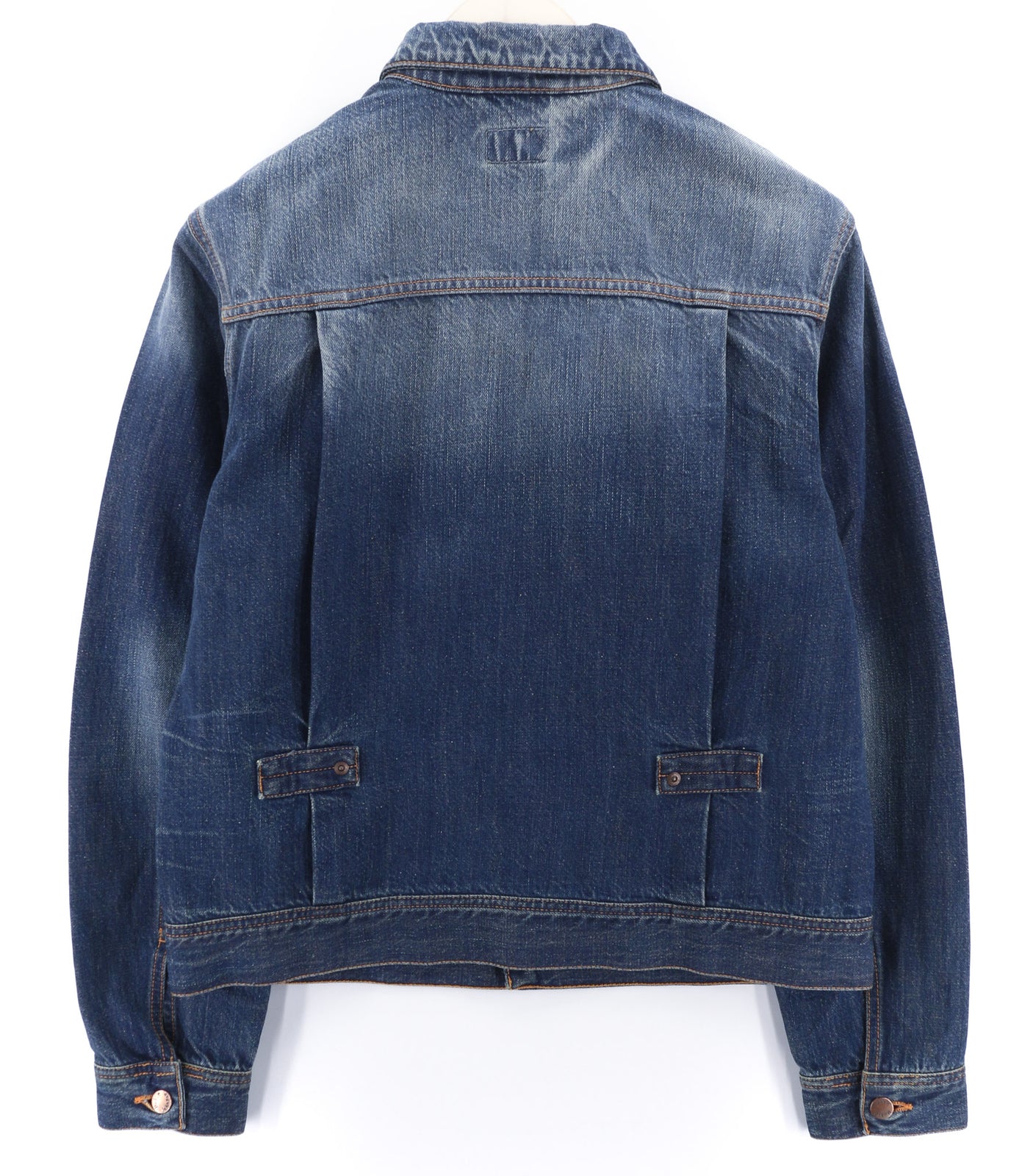 NUDIE Sonny Rig Orta Men Jacket M Faded Denim Unlined Button Closure PL Neck