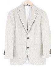 SUITSUPPLY Havana UK32R Beige Blazer Men's Pure Wool Lined Single-Breasted