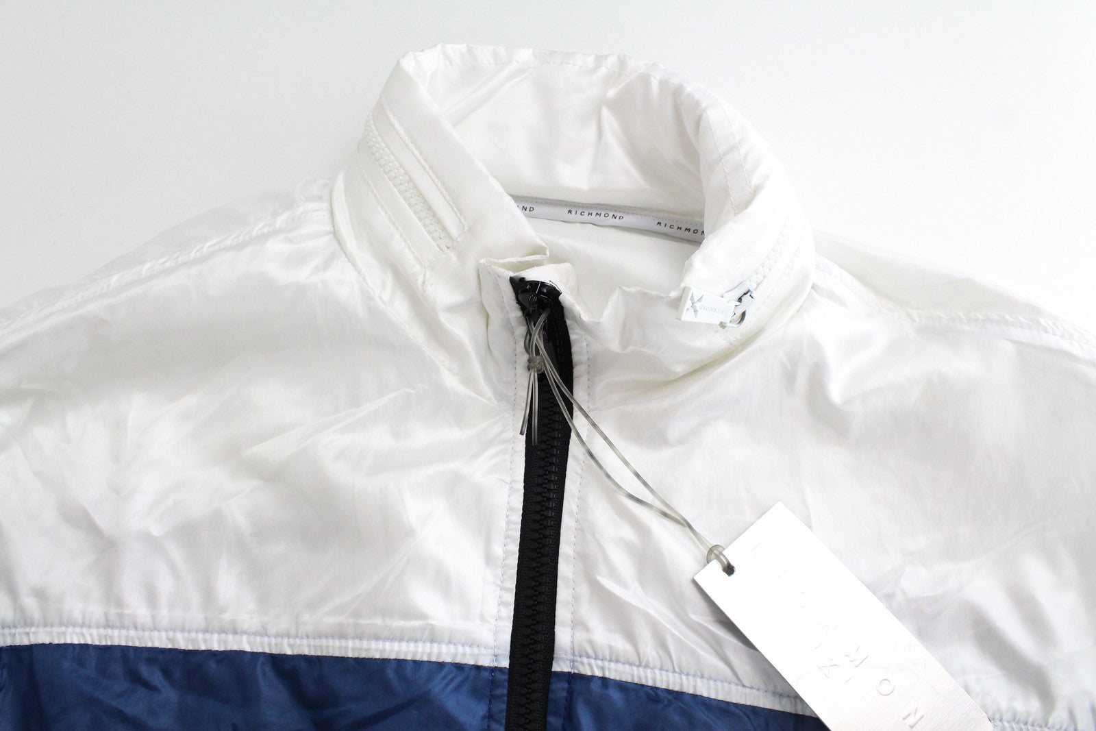 RICHMOND Men's Jacket 48 White Blue Single Lightweight Long