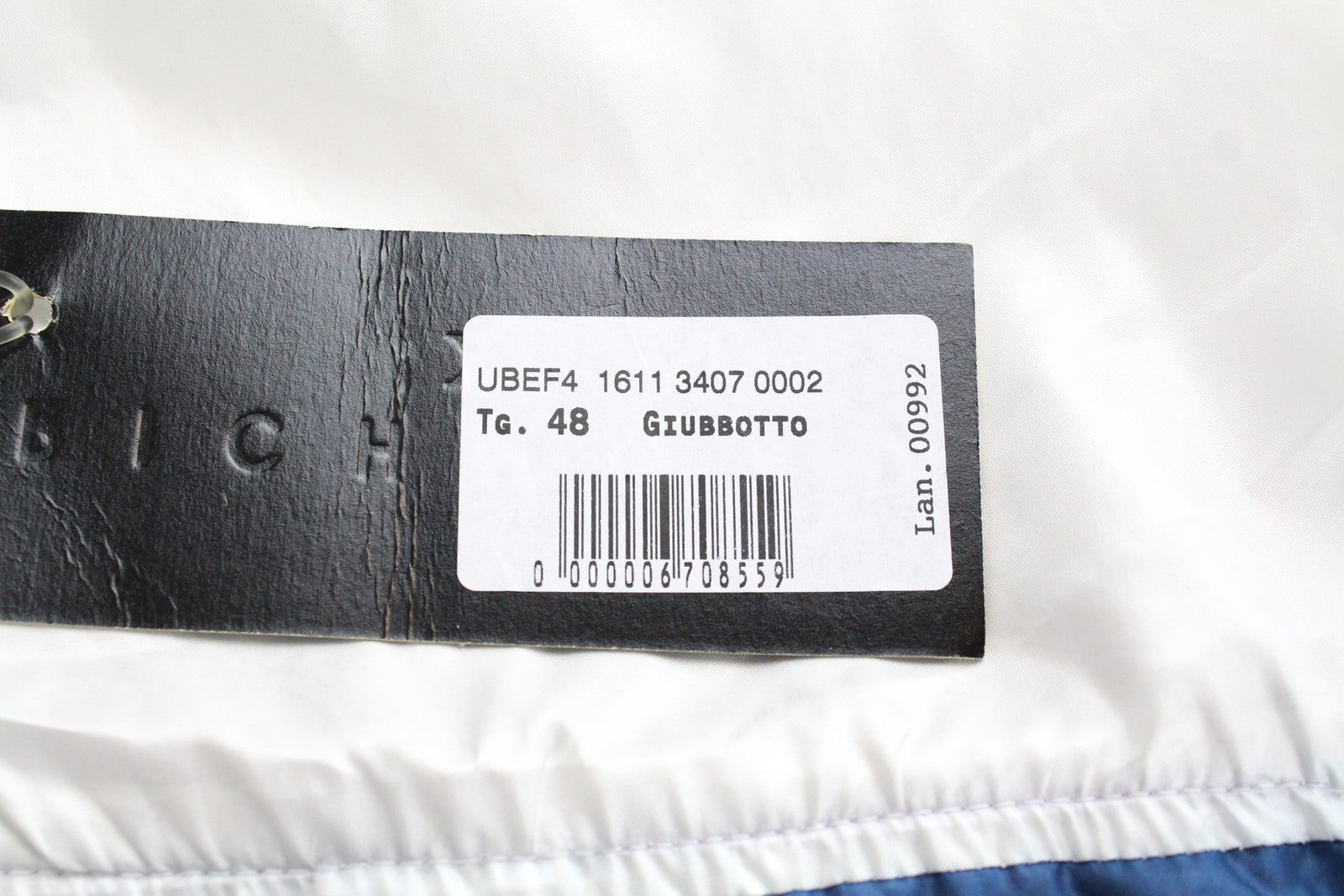 RICHMOND Men's Jacket 48 White Blue Single Lightweight Long