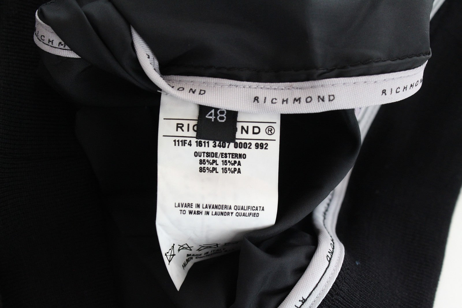 RICHMOND Men's Jacket 48 White Blue Single Lightweight Long