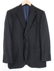 SUITSUPPLY Lazio UK50R Blazer Men's Pure Wool Super 110's Slim Navy Formalwear