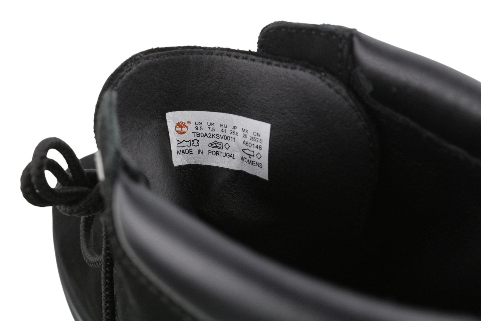 TIMBERLAND Women Boots EU40 EU41 Black Leather Ankle Top Lace Up Waterproof