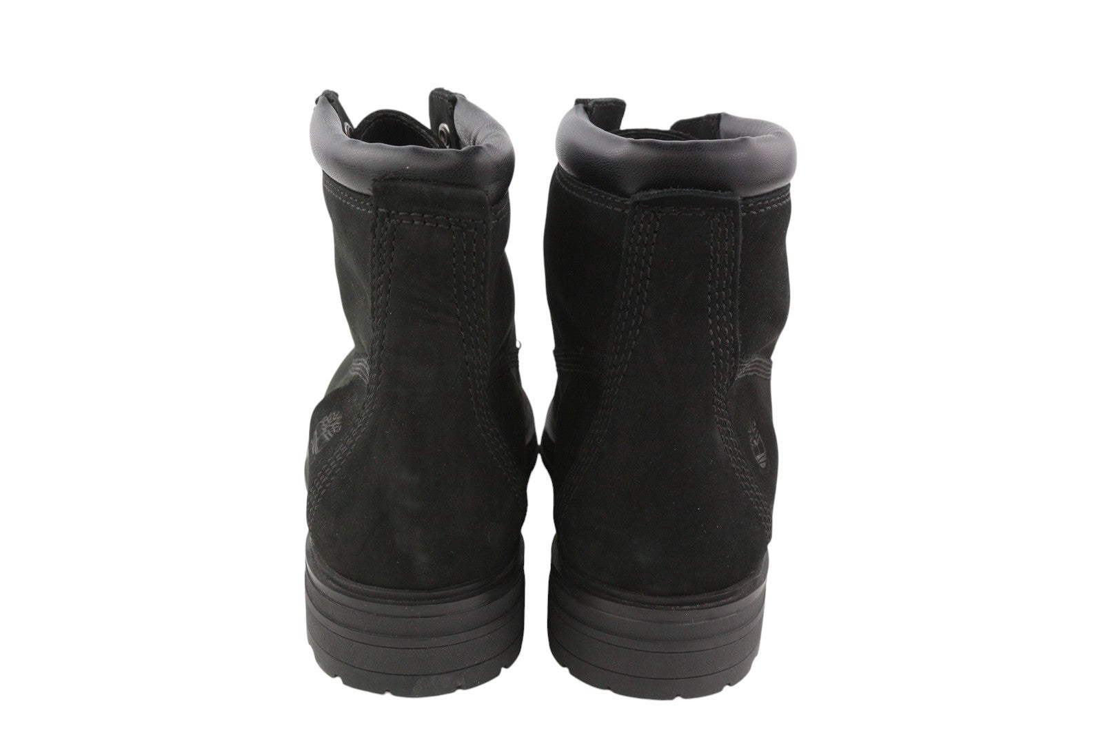 TIMBERLAND Women Boots EU40 EU41 Black Leather Ankle Top Lace Up Waterproof