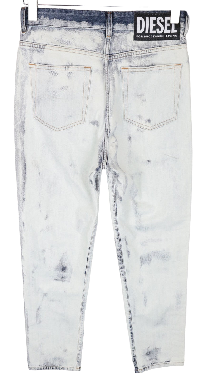 DIESEL D-Eiselle-SP 0890Q Women's Jeans W27/L32 Straight Bleached Blue Cotton