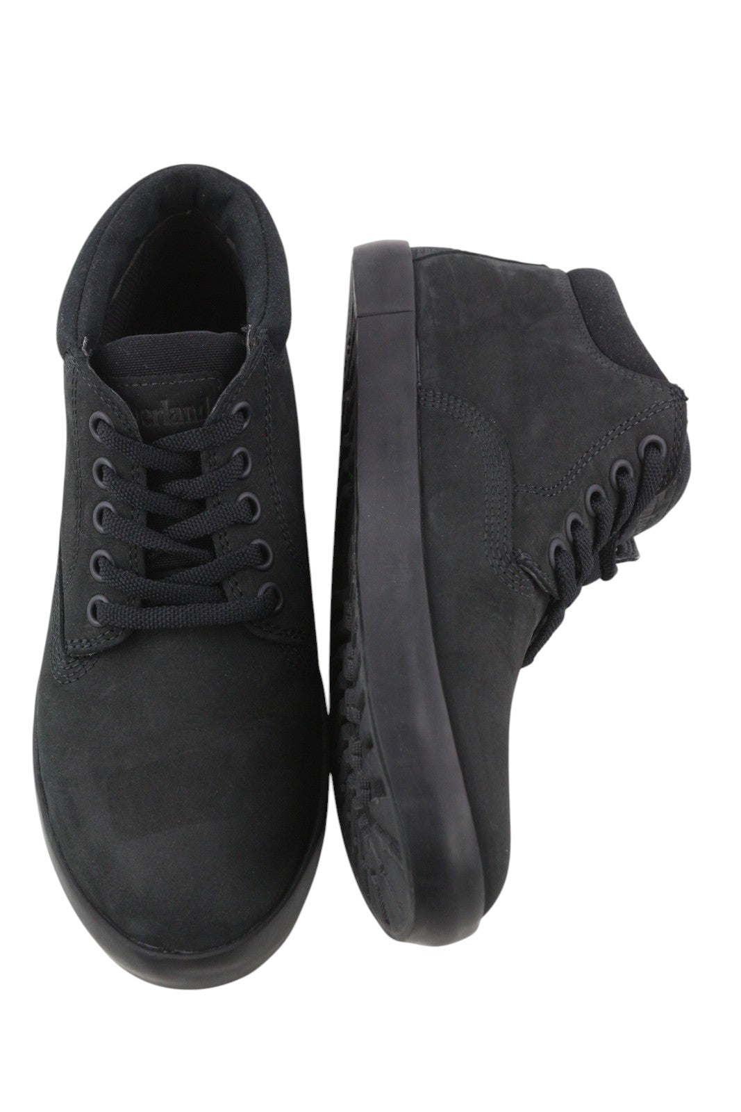 TIMBERLAND A1R35 Women Boots EU36 EU37 Black Ankle Top Almond Toe Laced Leather