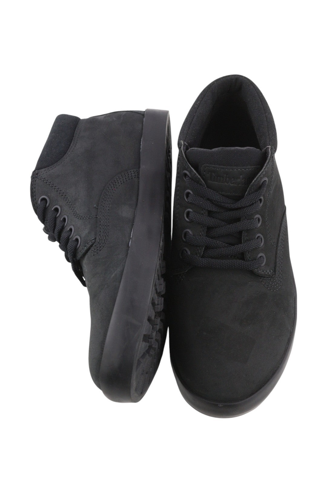 TIMBERLAND A1R35 Women Boots EU36 EU37 Black Ankle Top Almond Toe Laced Leather