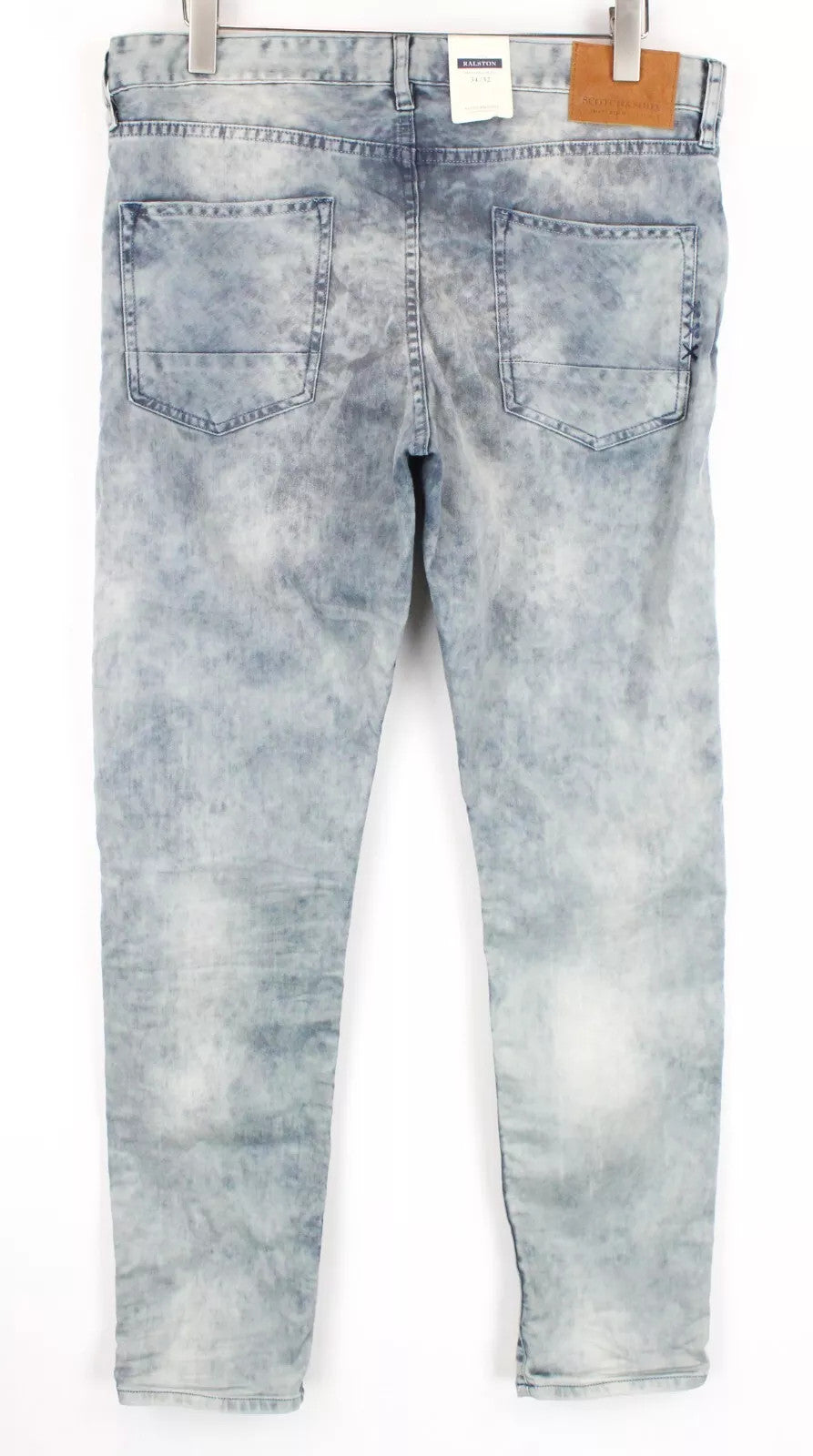 SCOTCH & SODA Ralston Blue Jeans W34/L32 Men 5-Pocket Washed Slim Stretch