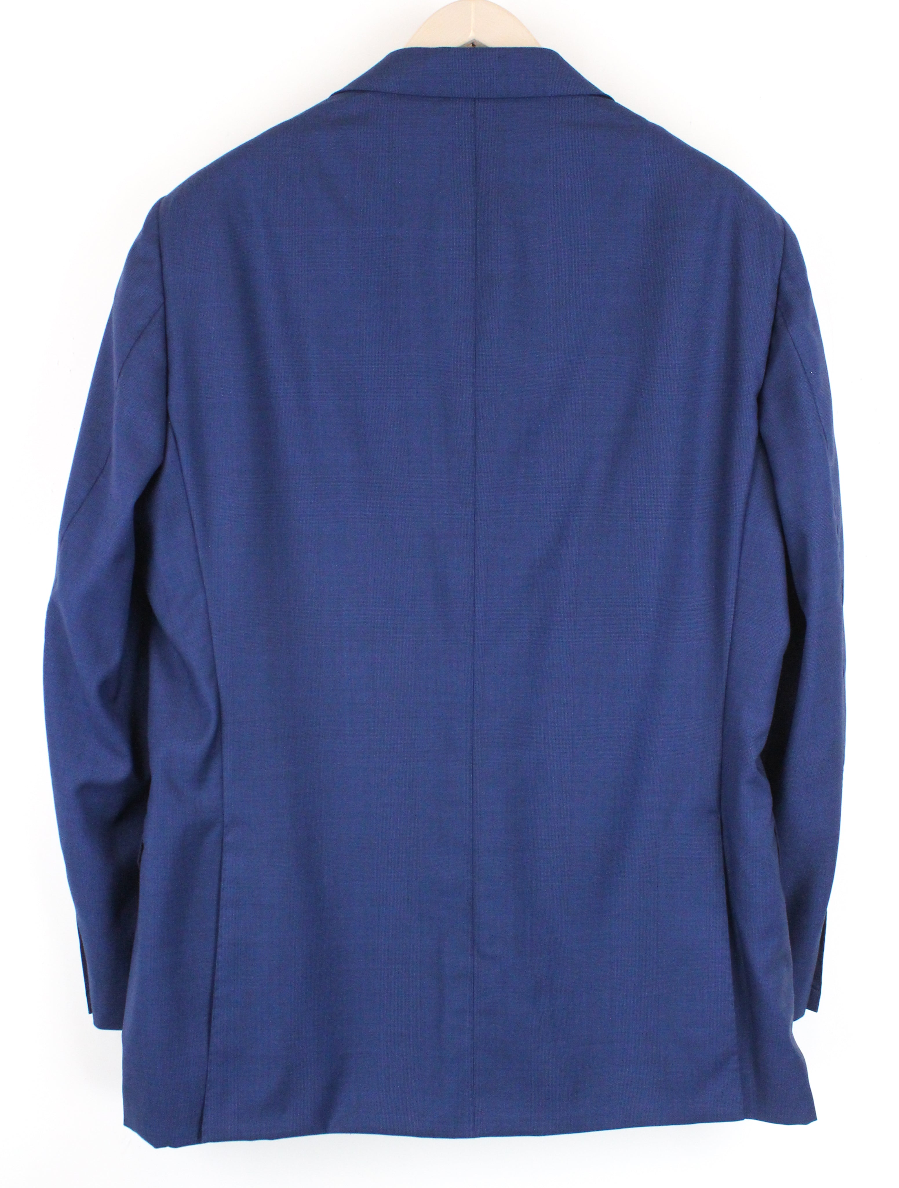 SUITSUPPLY Lazio Men's Blue UK48R Wool Blazer Slim Fit Super 110's Classic