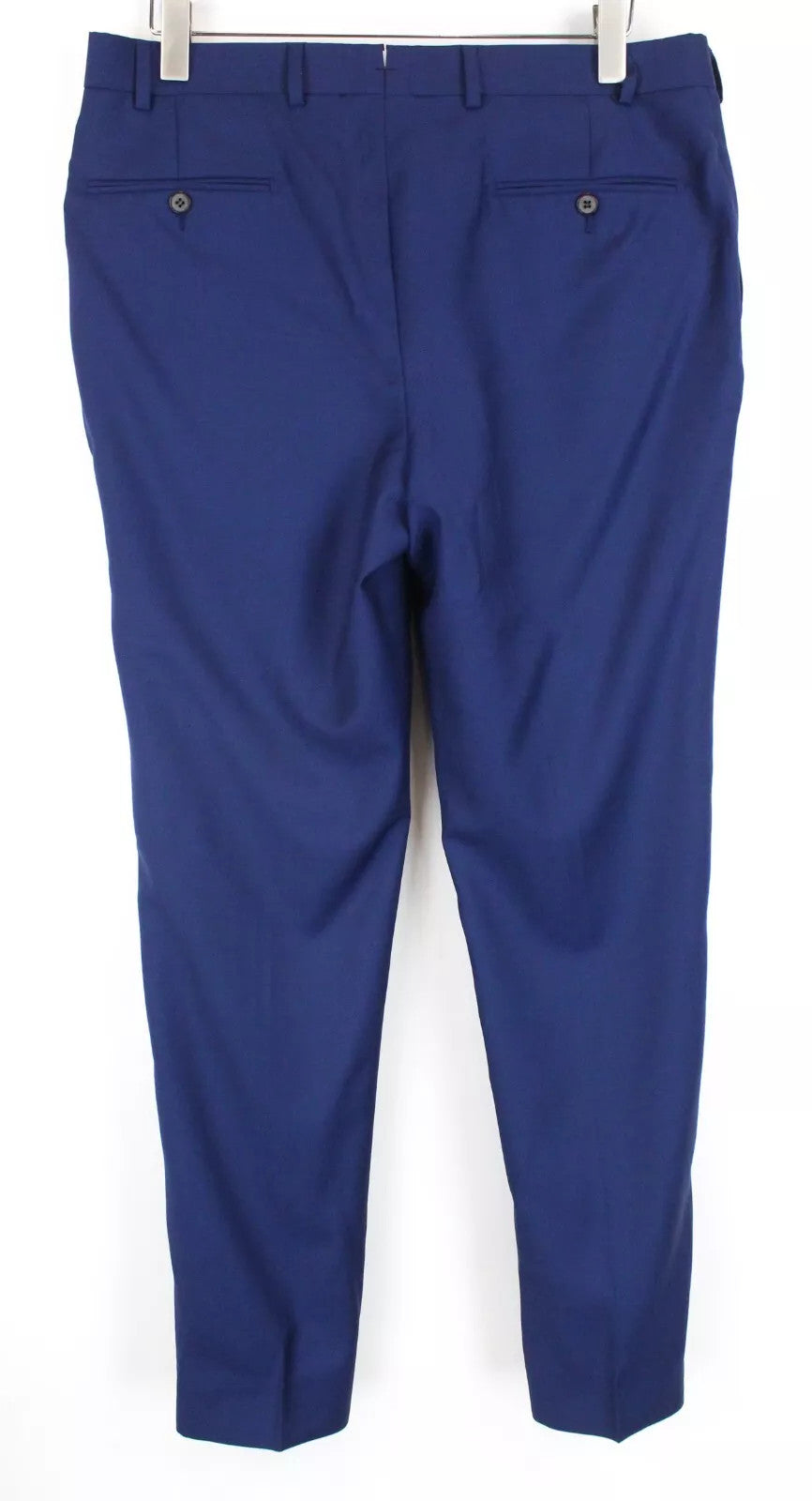 SUITSUPPLY Wool Trousers UK40R Men Blue Brescia Style Lined Formal Classic