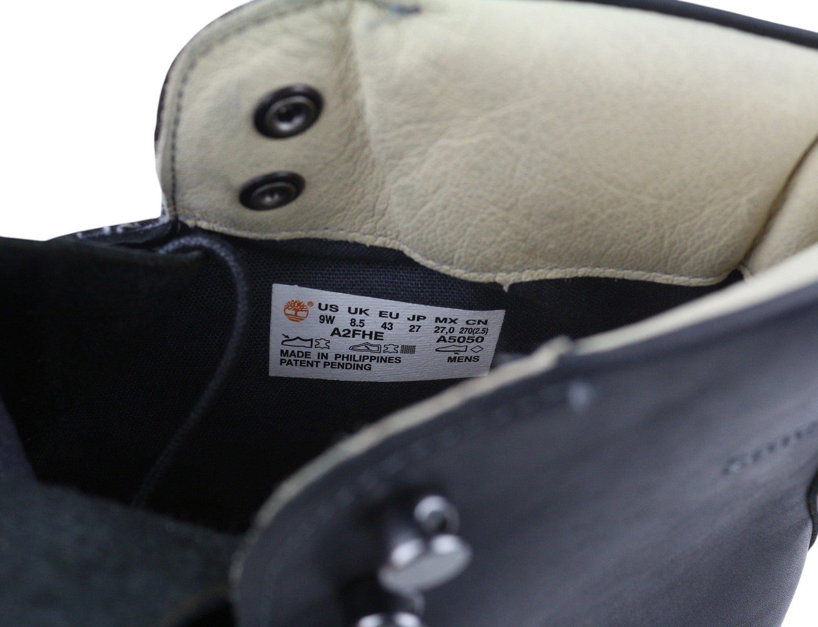 TIMBERLAND A2FHE Men Boots EU42 EU43 Black Leather Laced Ankle Top Earthkeepers