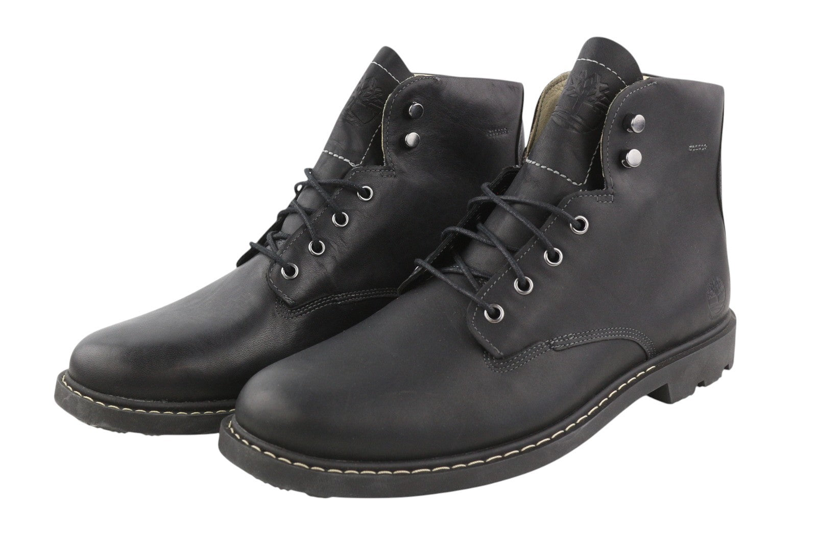 TIMBERLAND A2FHE Men Boots EU42 EU43 Black Leather Laced Ankle Top Earthkeepers