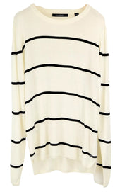 SCOTCH & SODA XL Men Jumper Off-White Knit Ams Couture Striped Sweater