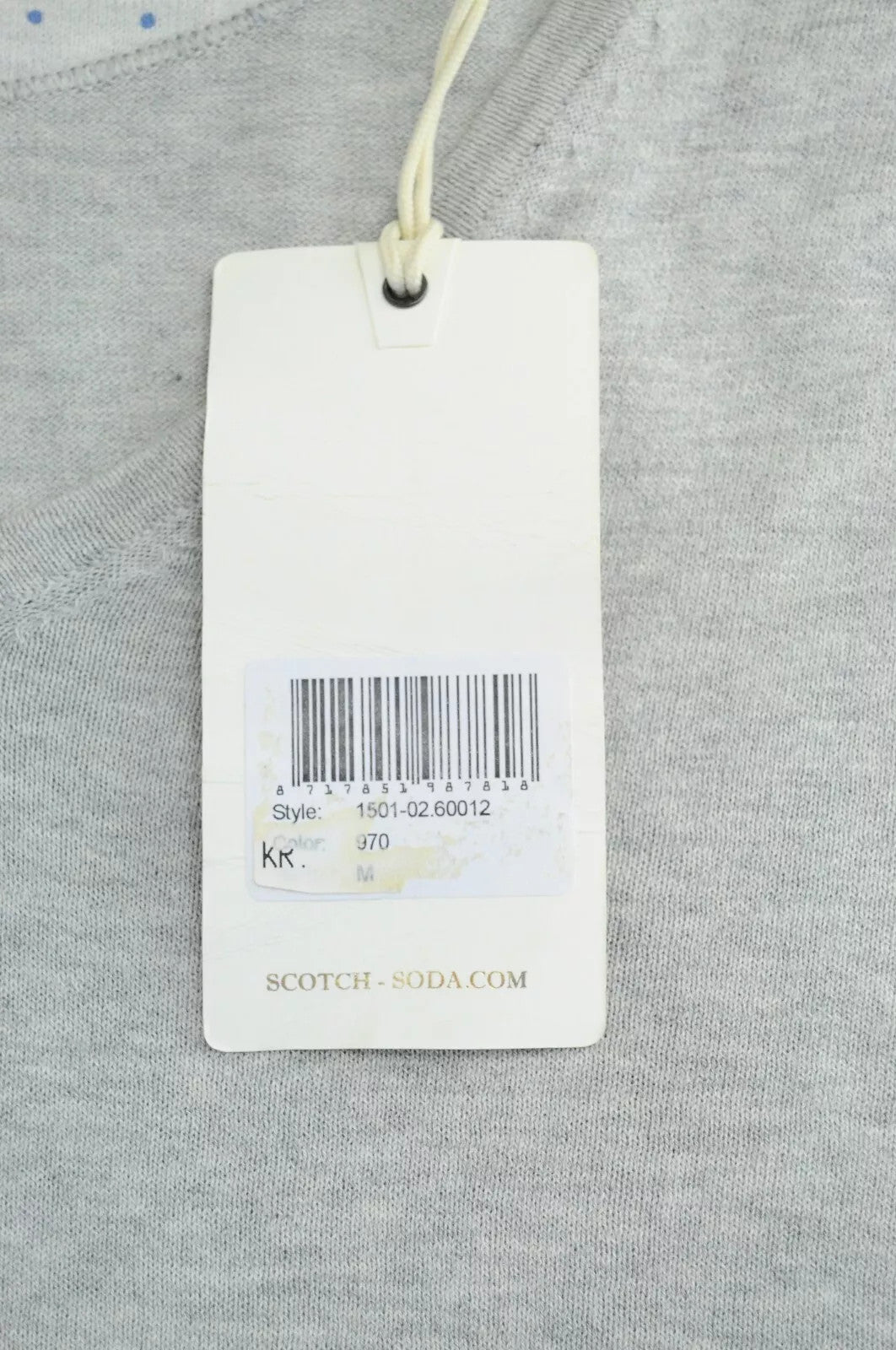 SCOTCH & SODA Pullover Sweater M Men Grey Ams Couture Cotton Knit