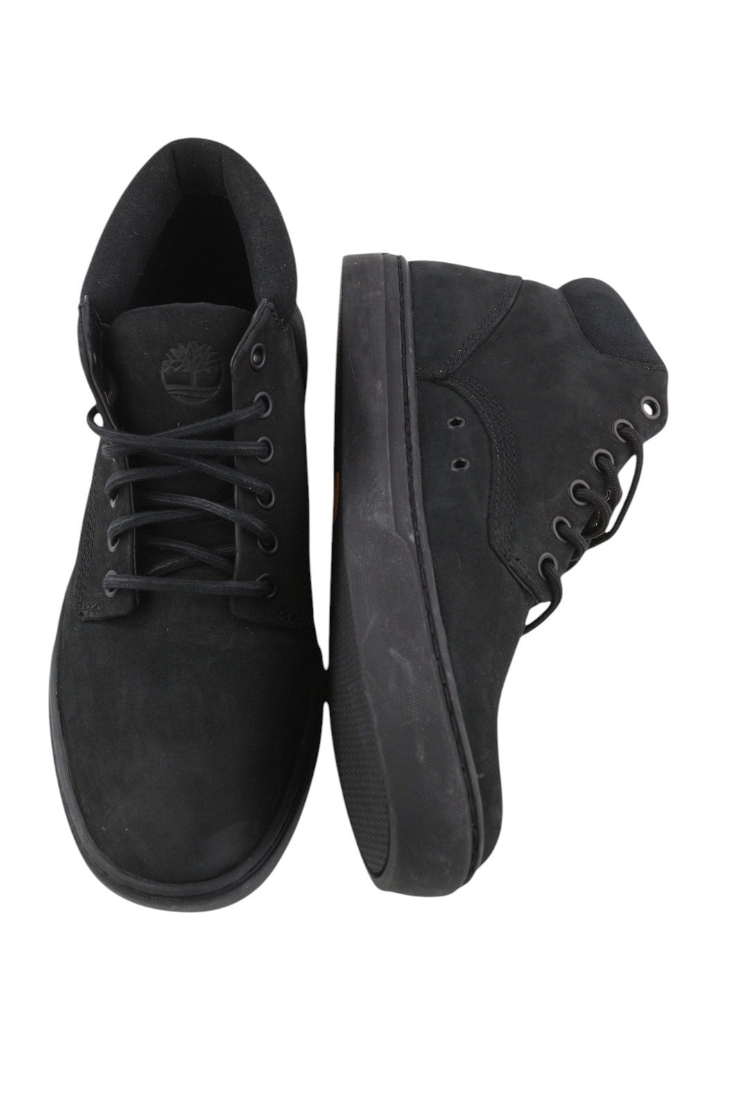 TIMBERLAND A1JUY Men Shoes EU40/41 Black Leather Ankle Lace Up Almond Toe