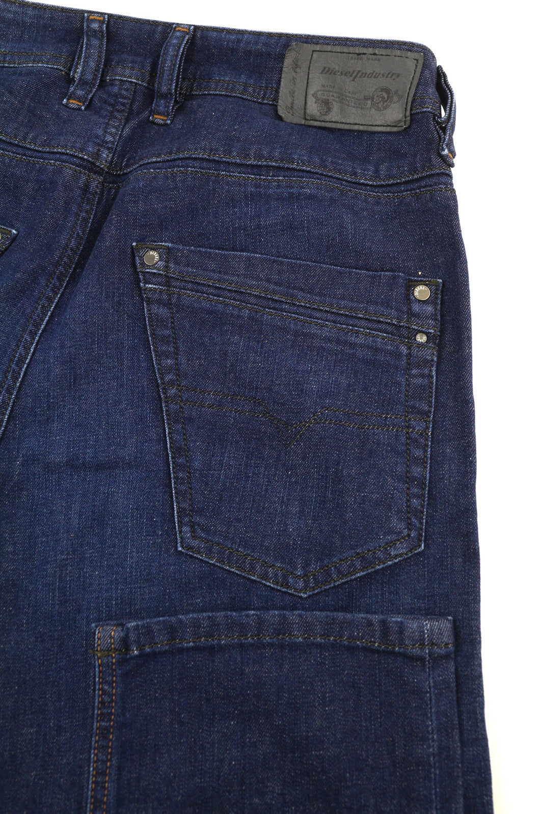 DIESEL Krayver R845B Men Jeans W28/L30 Regular Slim Carrot Stretch Washed Blue