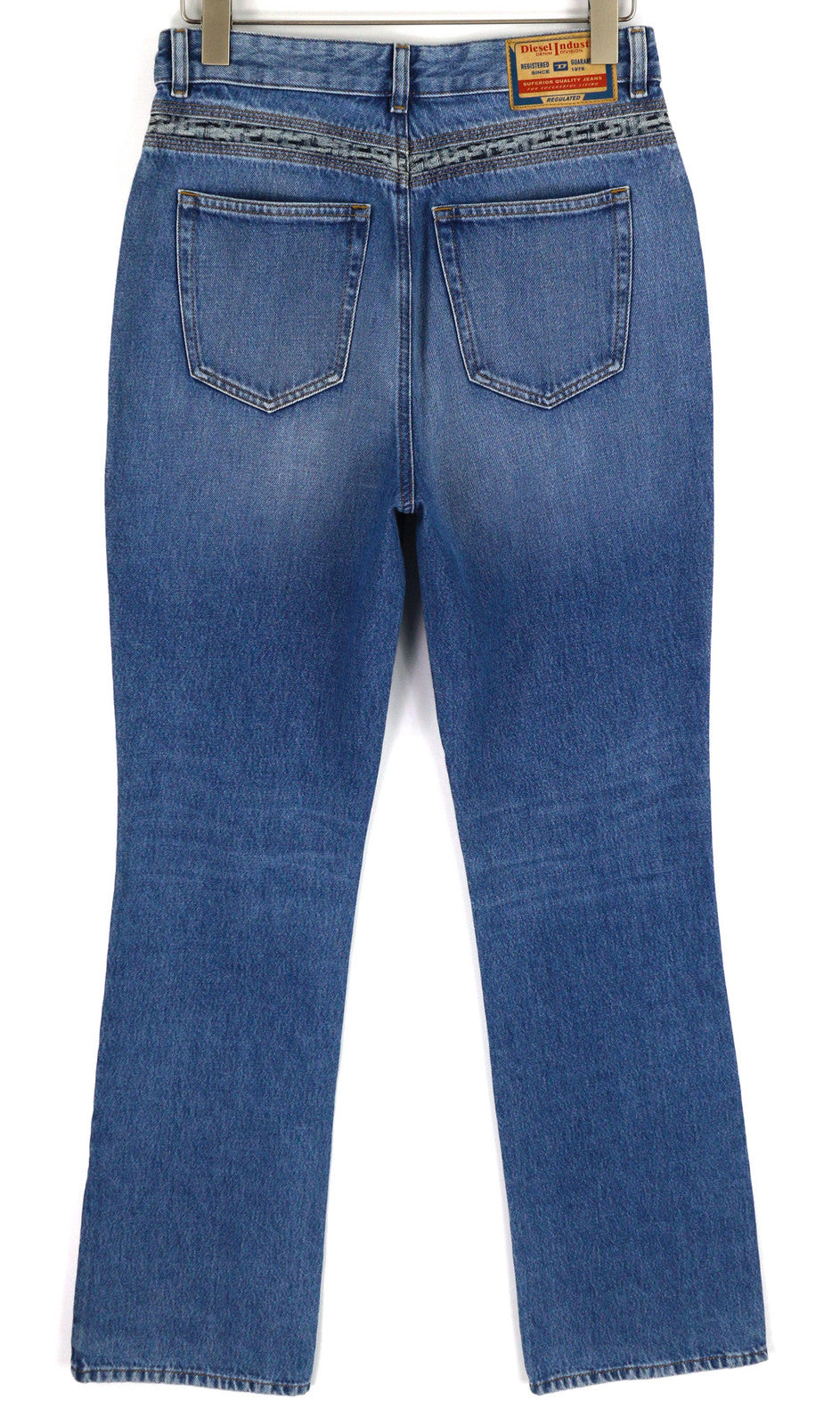 DIESEL D-Escription-FSB 09E41 Women Jeans W31 Bootcut Fit Washed Denim Blue