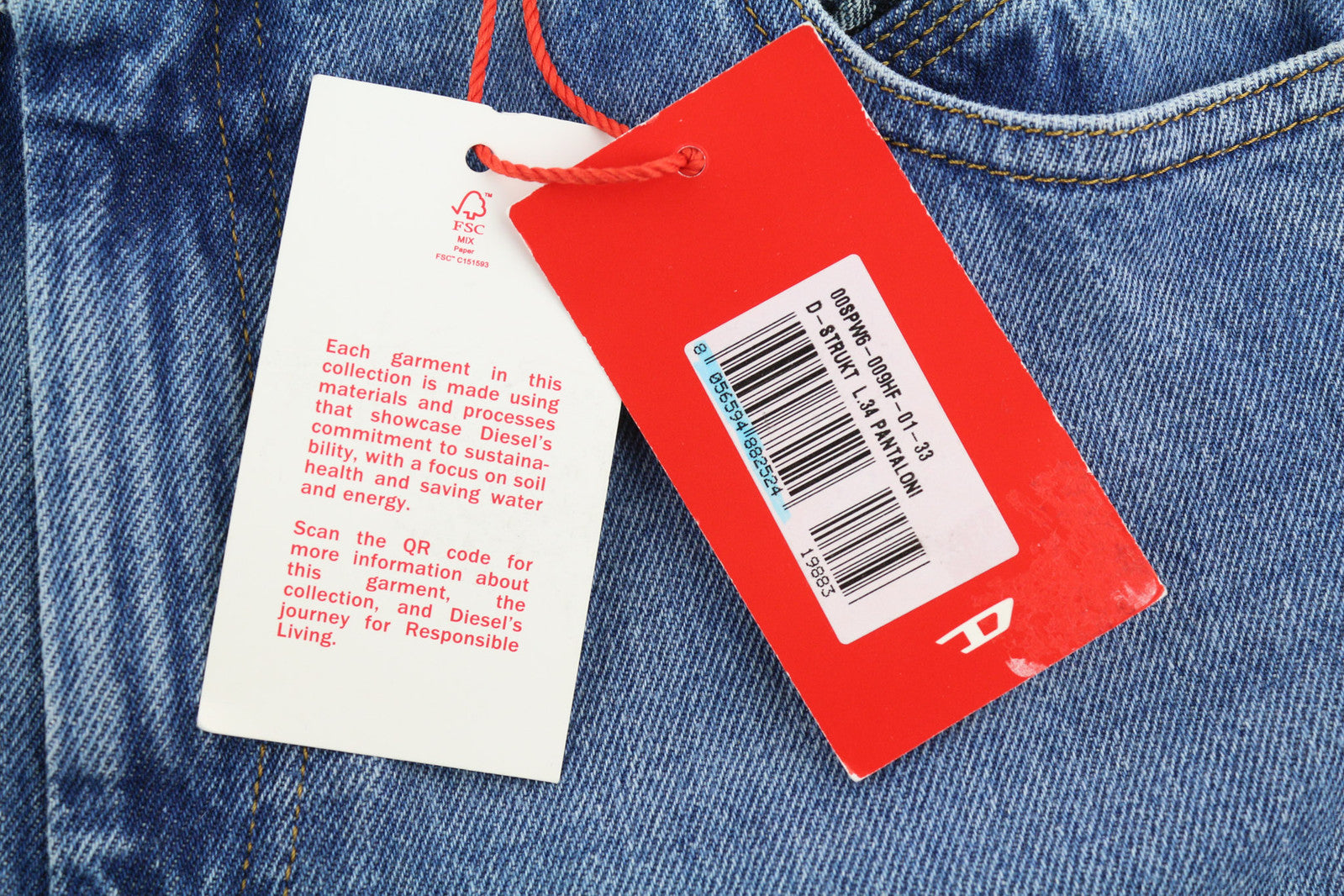 DIESEL D-Escription-FSB 09E41 Women Jeans W31 Bootcut Fit Washed Denim Blue