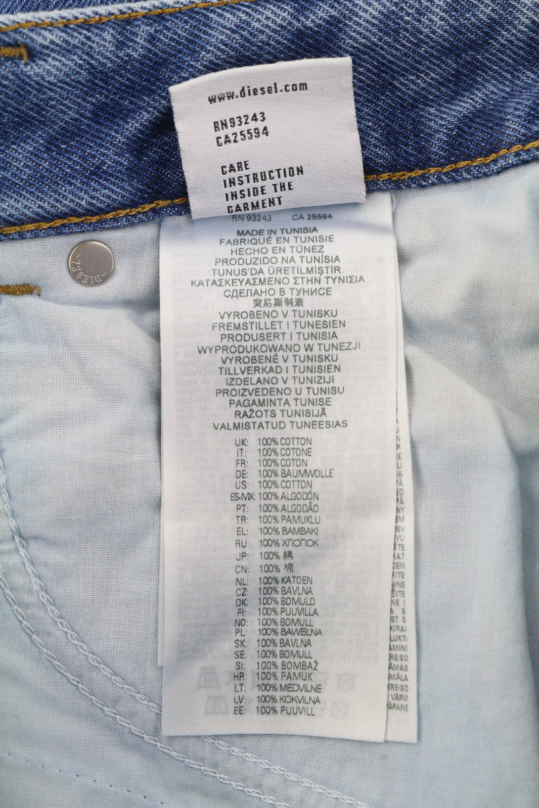 DIESEL D-Escription-FSB 09E41 Women Jeans W31 Bootcut Fit Washed Denim Blue