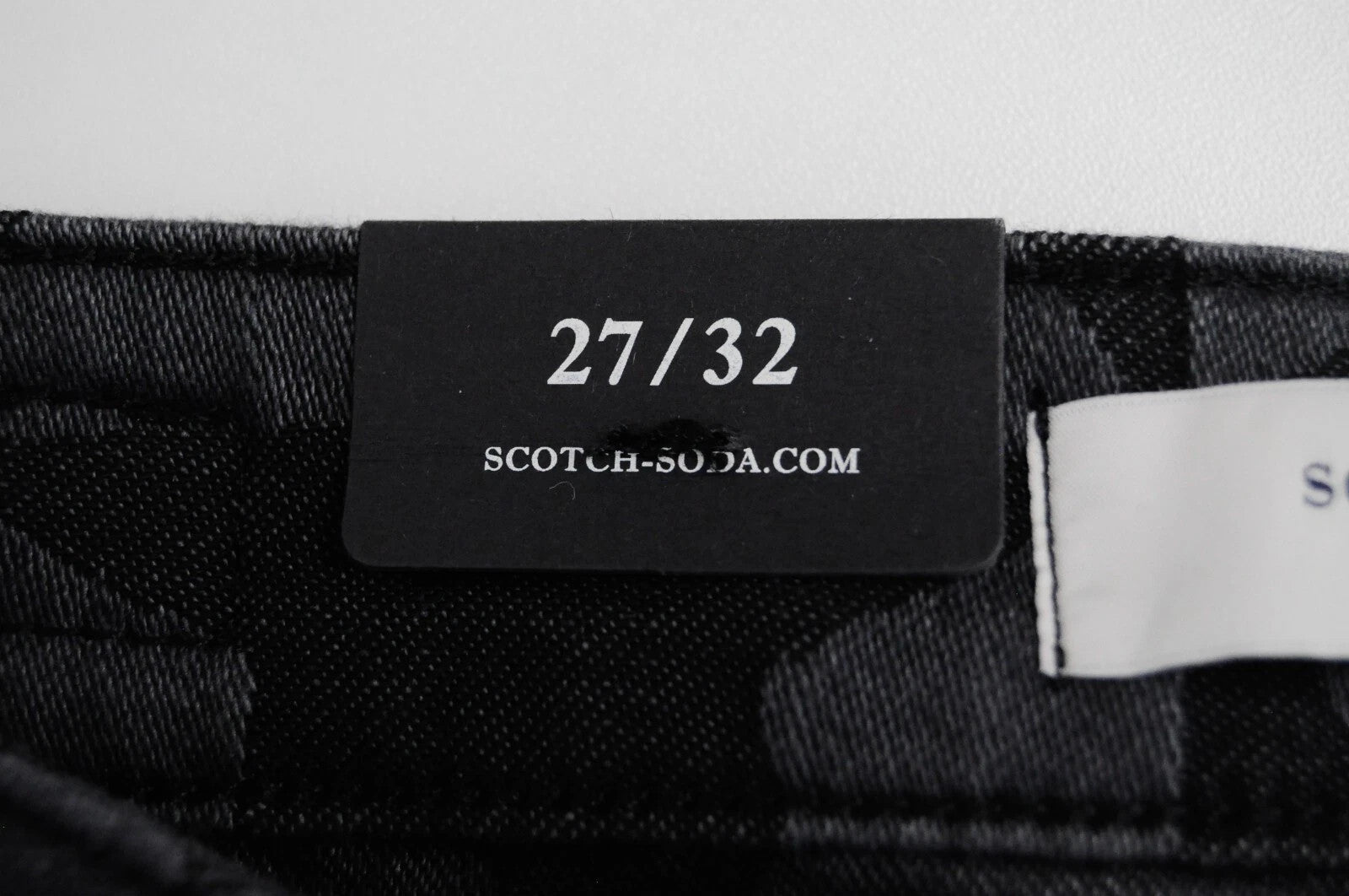 SCOTCH & SODA Women Skinny Jeans W27/L32 Black Stretch Pattern Denim