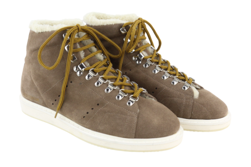 GOLDEN GOOSE Stargame Men Sneakers EU43 UK9 Brown Leather Ankle Top Lace Winter