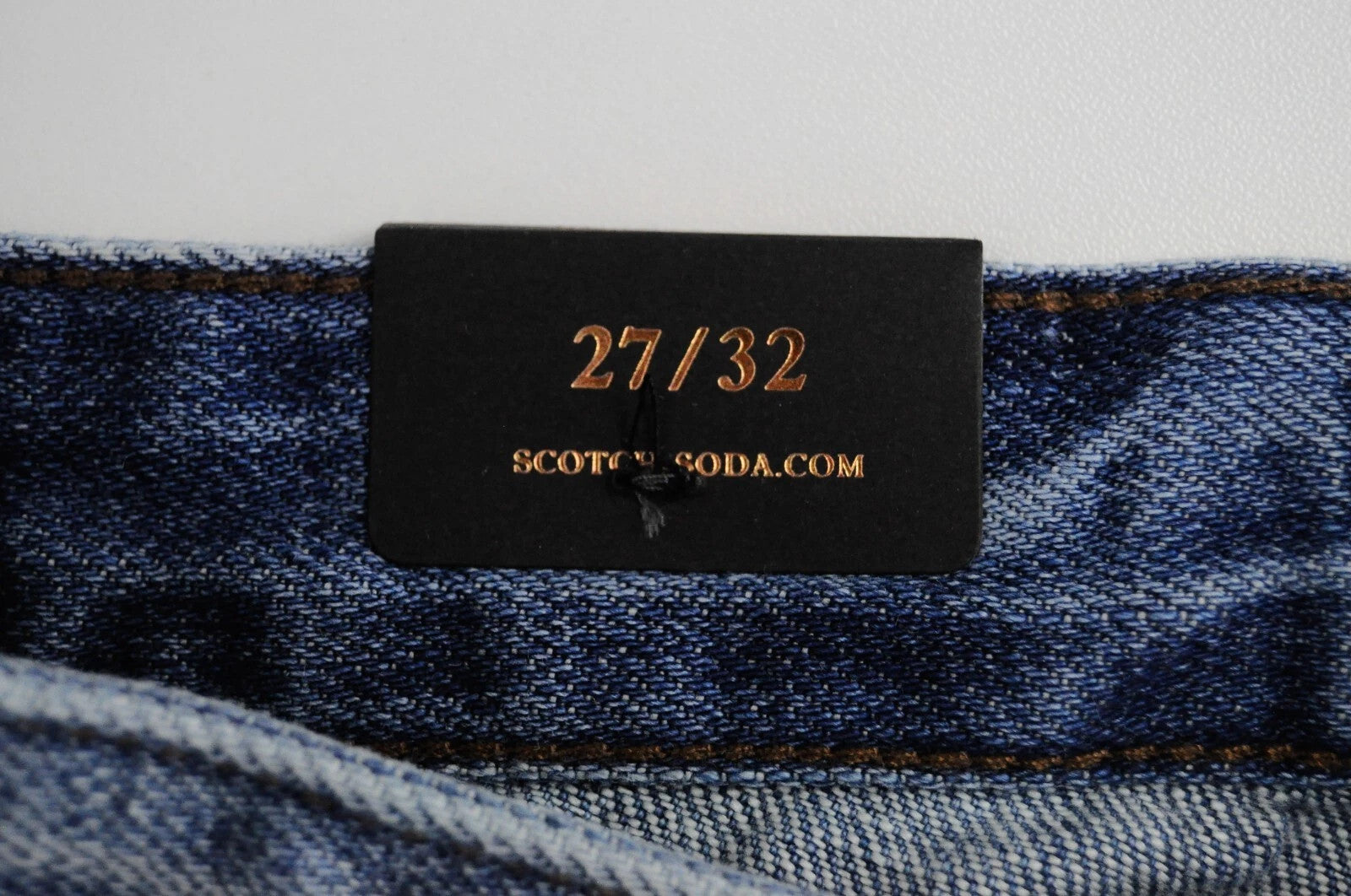 MAISON SCOTCH Blue Boyfriend Jeans W27/L32 Women Logo Washed Cotton