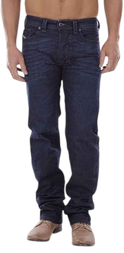 DIESEL Larkee R845B Men Jeans W28/L32 Regular Straight Stretch Washed Blue Denim