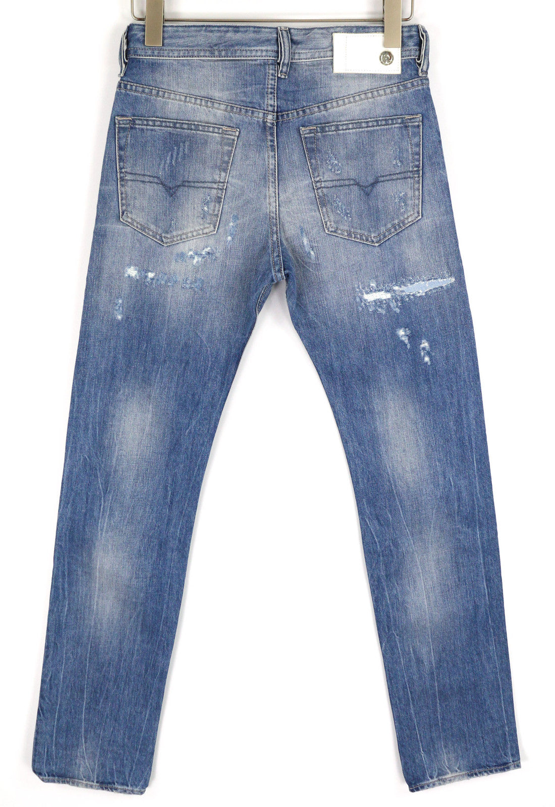 DIESEL Buster 084CM Men Jeans W27/L32 Regular Slim Tapered Washed Distressed