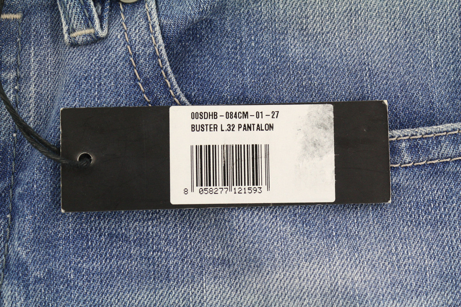 DIESEL Buster 084CM Men Jeans W27/L32 Regular Slim Tapered Washed Distressed