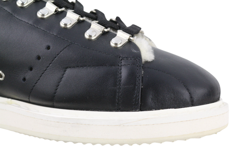 GOLDEN GOOSE GGDB/Stargame Men Sneakers EU43 UK9 Black Leather Ankle Top Winter