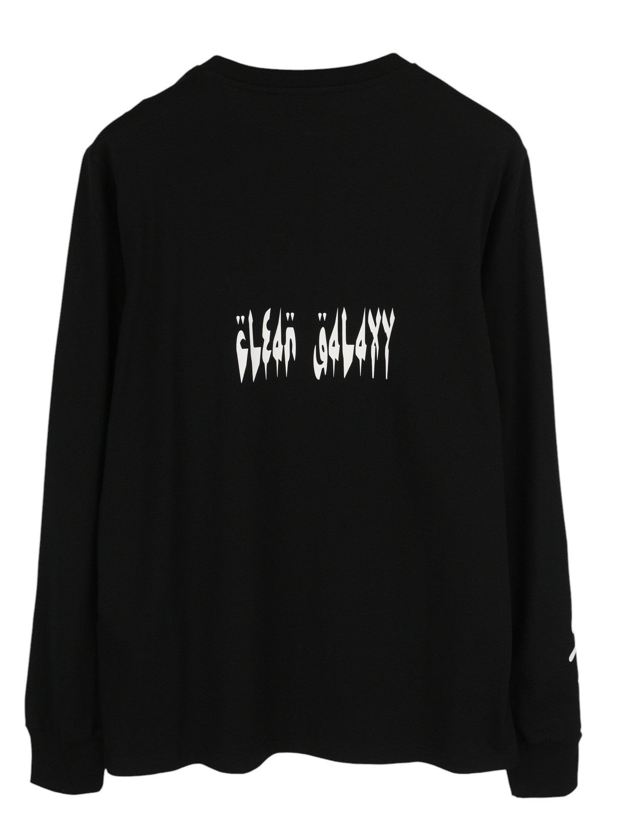 DIESEL T-Just-LS-Slits-B53 Men T-Shirt M Black Pullover Crew Collar Cotton Logo